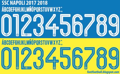 Font Vector SSC Napoli 2017 2018 kit