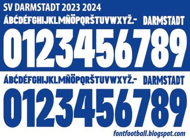 Font Vector SV Darmstadt 2023 2024 kit