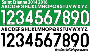 Font Vector Saint Etienne FC 2014 2015 2016 kit