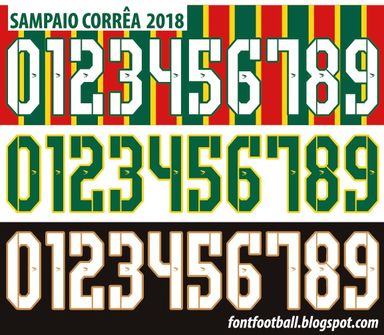 Font Vector Sampaio Correa 2018 kit
