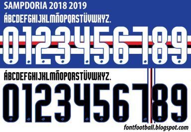 Font Vector Sampdoria 2018 2019 kit