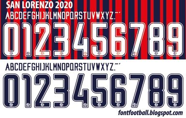 Font Vector San Lorenzo 2020 kit