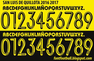 Font Vector San Luis de Quillota 2016 2017 kit