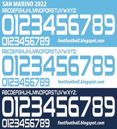 Font Vector San Marino 2022 kit