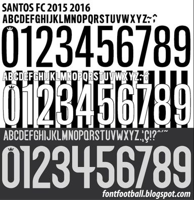 Font Vector Santos FC 2015 2016 kit