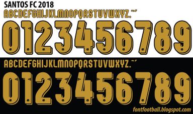 Font Vector Santos FC 2018 kit