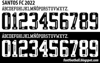 Font Vector Santos FC 2022 kit