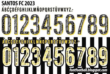 Font Vector Santos FC 2023 kit