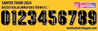 Font Vector Santos FC 3rd Third 2024 kit
