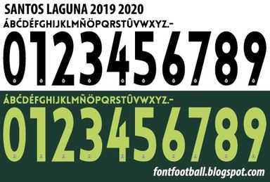 Font Vector Santos Laguna 2019 2020 kit