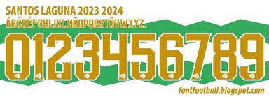 Font Vector Santos Laguna 2023 2024 kit