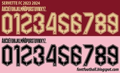 Font Vector Servette FC 2023 2024 kit