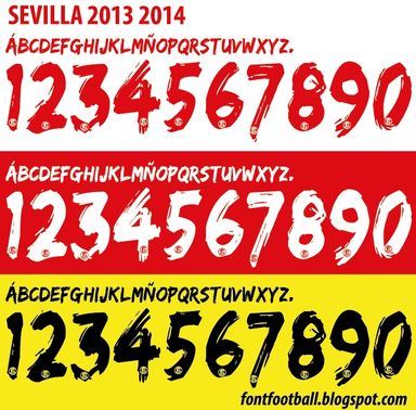 Font Vector Sevilla 2013 2014 kit