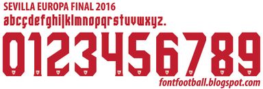 Font Vector Sevilla Europa Final 2016 kit