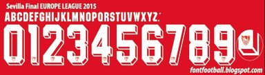 Font Vector Sevilla Final Europe League 2015 kit