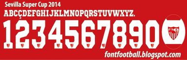 Font Vector Sevilla Super Cup 2014 Kit
