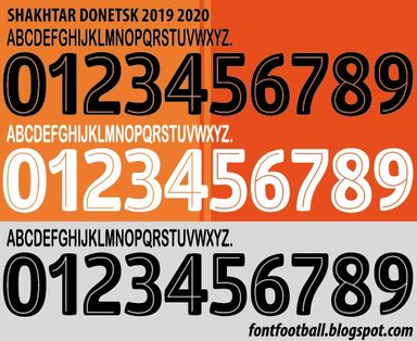 Font Vector Shakhtar Donetsk 2019 2020 kit