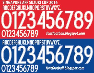 Font Vector Singapore AFF Suzuki 2016 kit