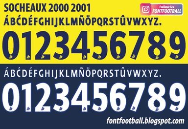 Font Vector Socheaux 2000 2001 kit