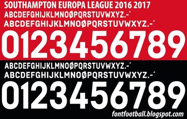 Font Vector Southampton Europa League 2016 2017 kit