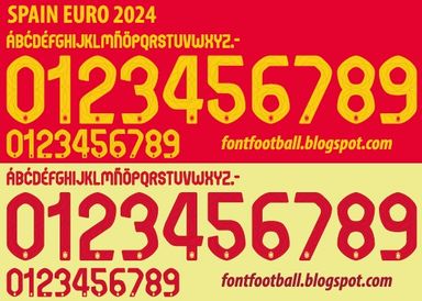 Font Vector Spain Euro 2024 kit