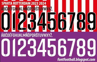 Font Vector Sparta Rotterdam 2023 2024 kit