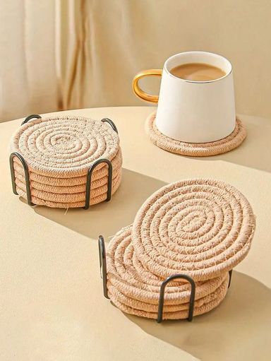 Dessous de verre rond et carré en bois de noyer massif, tapis de tasse en bois de hêtre vierge, Durable, résistant à la chaleur, pour thé et café, napperons, 6 pièces/ensemble