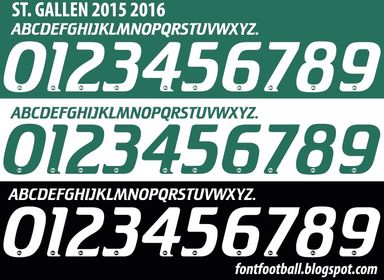 Font Vector St. Gallen 2015 2016 kit