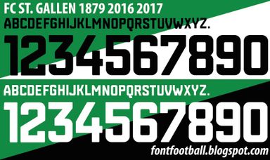 Font Vector St. Gallen 2016 2017 kit
