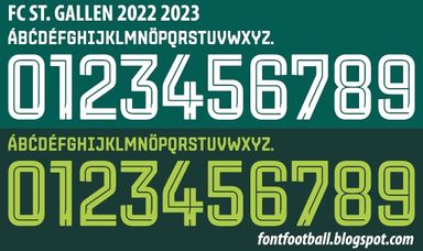 Font Vector St. Gallen 2022 2023 kit