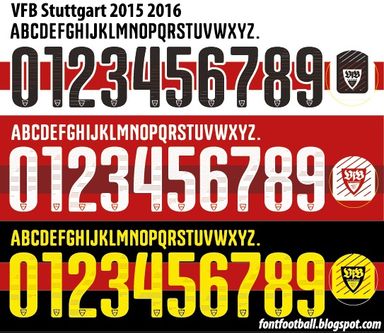 Font Vector Stuttgart 2015 2016 kit