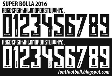 Font Vector Super Bolla 2016 kit