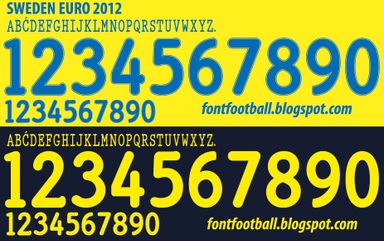 Font Vector Sweden Euro 2012 kit
