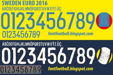Font Vector Sweden Euro 2016 kit