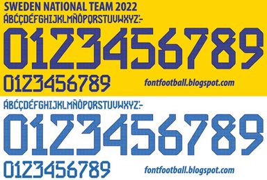 Font Vector Sweden National Team 2022 kit