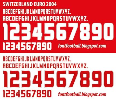 Font Vector Switzerland Euro 2004 kit