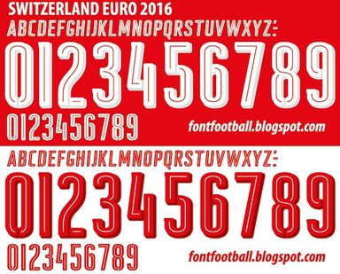 Font Vector Switzerland Euro 2016 kit