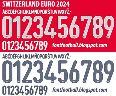 Font Vector Switzerland Euro 2024 kit