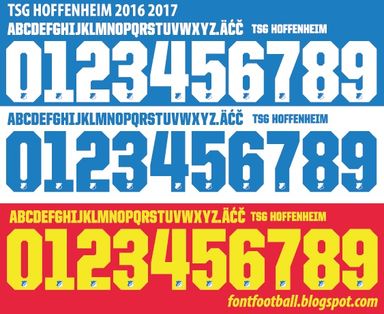 Font Vector TSG Hoffenheim 2016 2017 kit