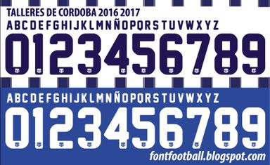 Font Vector Talleres de Cordoba 2016 2017 kit