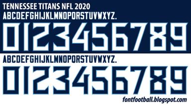 Font Vector Tennessee Titans NFL 2020 kit