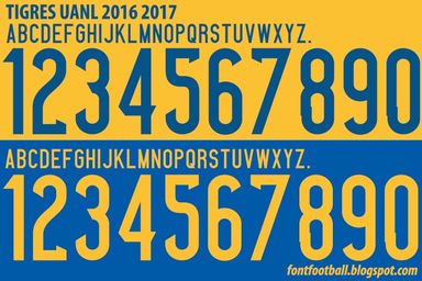 Font Vector Tigres UANL 2016 2017 kit