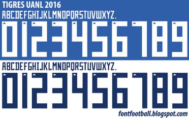 Font Vector Tigres UANL 2016 kit