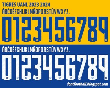 Font Vector Tigres UANL 2023 2024 kit