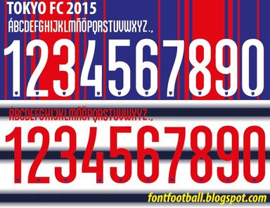 Font Vector Tokyo FC 2015 kit