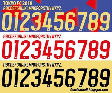 Font Vector Tokyo FC 2018 kit