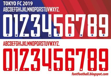 Font Vector Tokyo FC 2019 kit