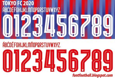 Font Vector Tokyo FC 2020 kit