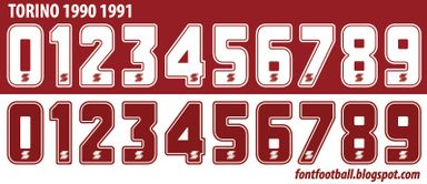 Font Vector Torino 1990 1991 kit