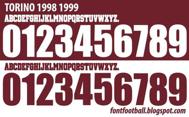 Font Vector Torino 1998 1999 kit